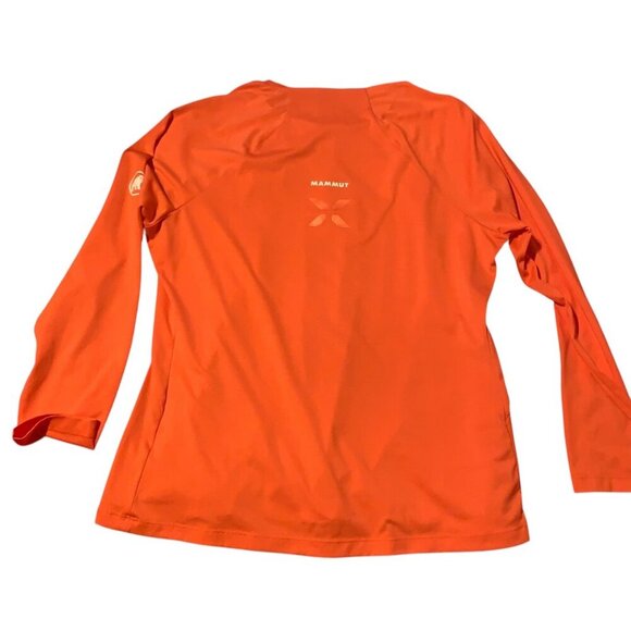 Mammut Women's Long Sleeve Orange Performance Shirt Sz L Lightweight  Activewear - Picture 2 of 11